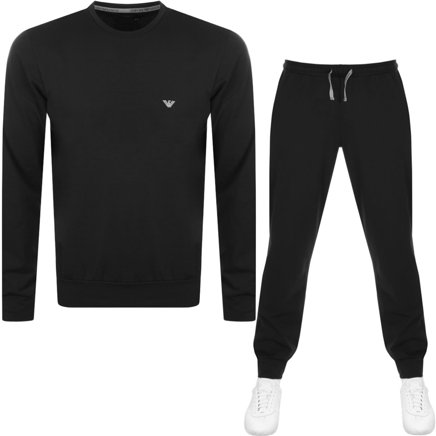Alternative Image for ProductEmporio Armani Lightweight Lounge Tracksuit Black1
